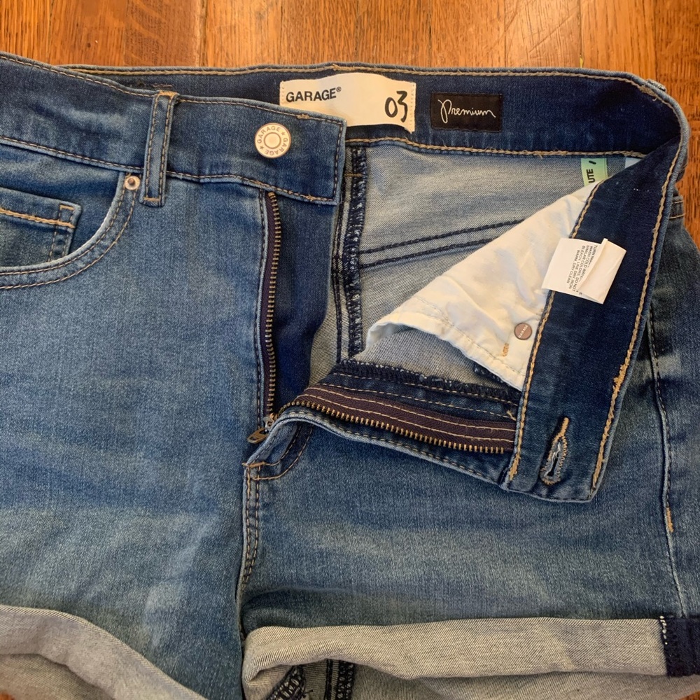 Garage denim shorts